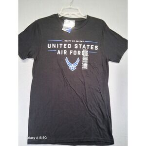 NWT United States Air Force Black Tshirt Men's Size S